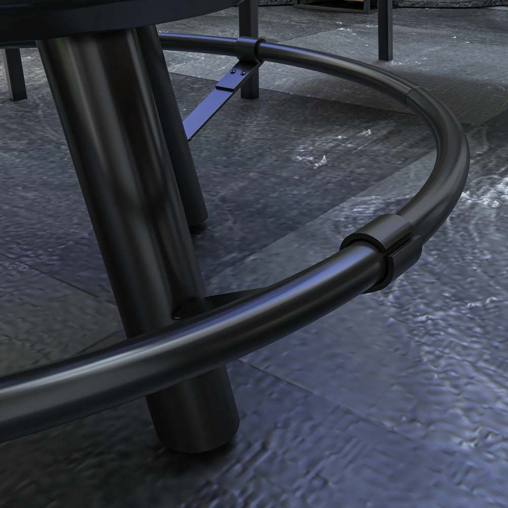 Fire Pit for Outside, 33" Outdoor Wood Burning Firepit Bowl with Grill Grate, Large Round Metal Patio Ranch Fireplace BBQ Tables for Camping, Outdoor Heating, Bonfire and Picnic, Black