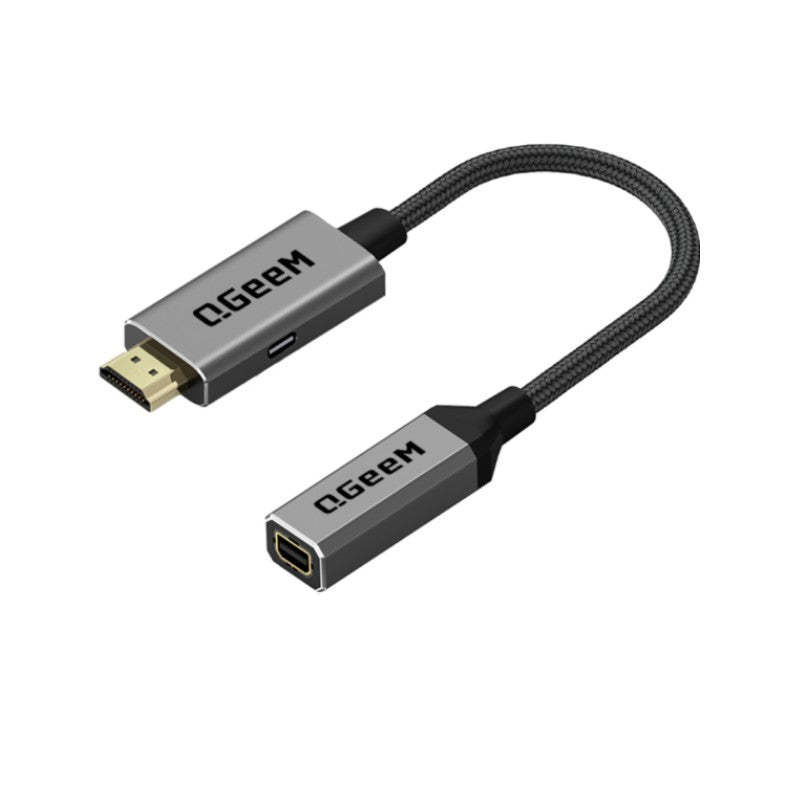 QGeeM HDMI Male to Mini displayport Female Adapter