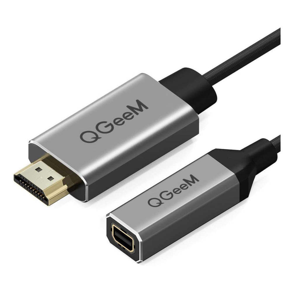 QGeeM HDMI Male to Mini displayport Female Adapter
