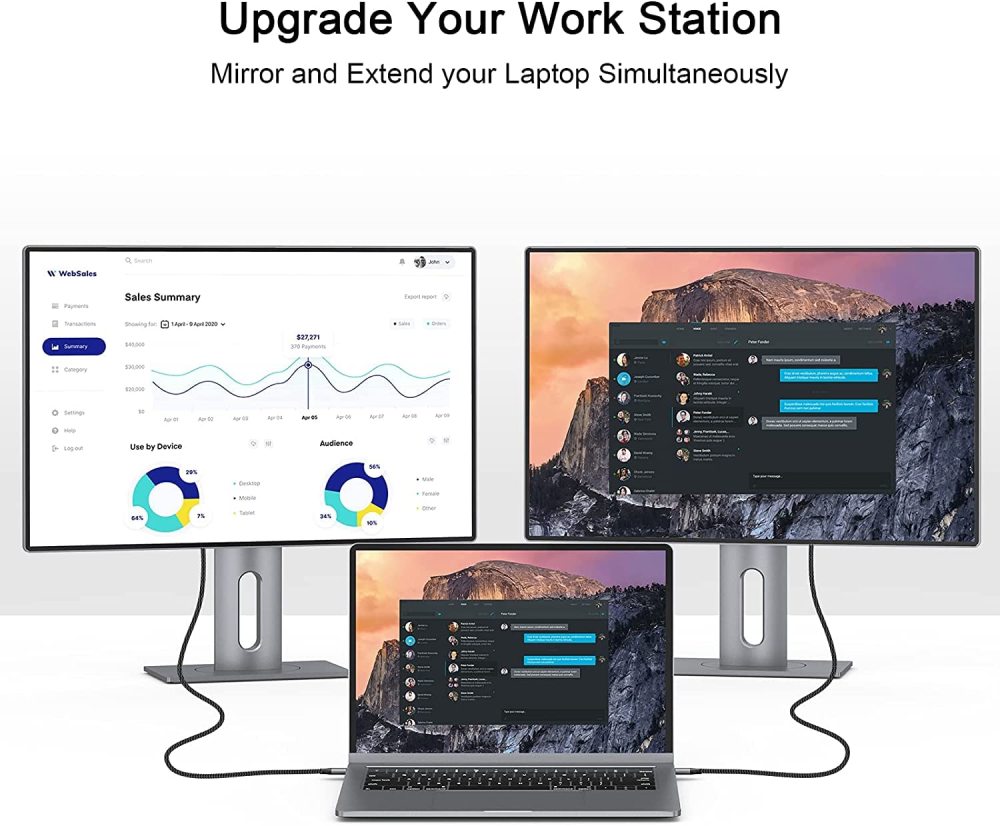 QGeeM USB-C to DisplayPort 4K60HZ Cable