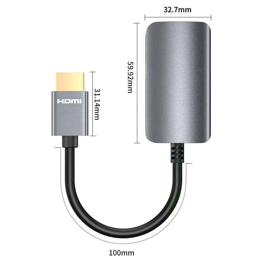 HDMI Male to USB-C Female Cable Adapter with USB C Power Cable,Uni-Directional HDMI (source) to Type C 3.1 (display) Converter,4K 60Hz Thunderbolt 3 Adapter for MacBook Pro