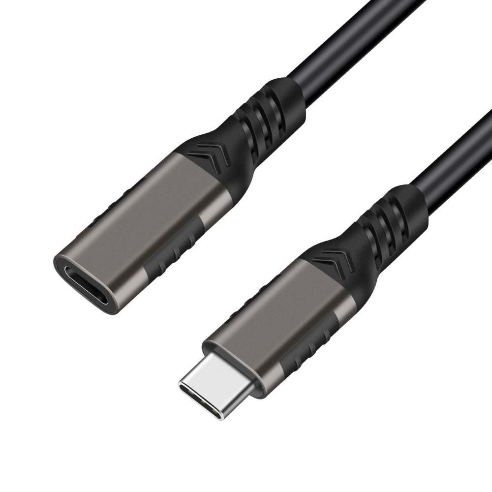 USB C Extension Cable, 20Gbps/USB 3.2 Transfer USB Type C Extender 100W/5A Fast Charging
