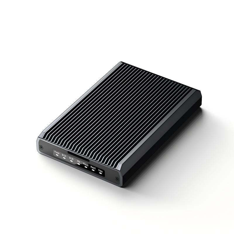 Dual-Slot M.2 NVMe/SATA RAID Enclosure – 20Gbps Portable SSD Box with Offline Copy, Aluminum Alloy Housing, Supports 16TB Storage (2230/2242/2260/2280)-【ST31-001（DB280A3）】