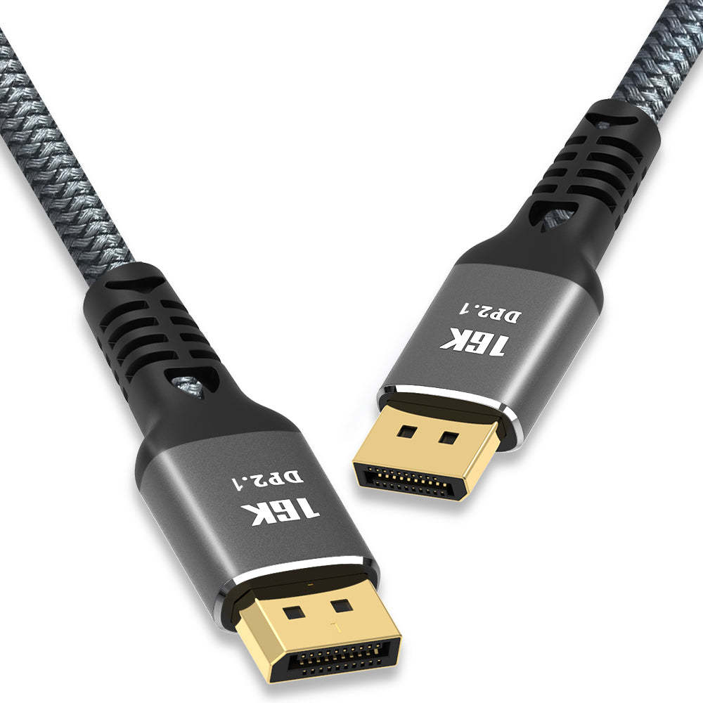 DisplayPort 2.1 Cable, 16K 30Hz 40Gbps Dynamic HDR 3D Audio, Male to Male Cable with 32bit Sound Sync, for G Sync FreeSync Gaming Monitors-AV98-A