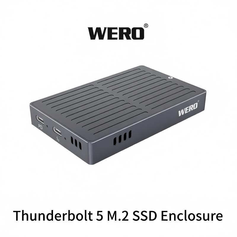 WERO Thunderbolt 5 80Gbps M.2 SSD Enclosure MAX Speed 7000M/s