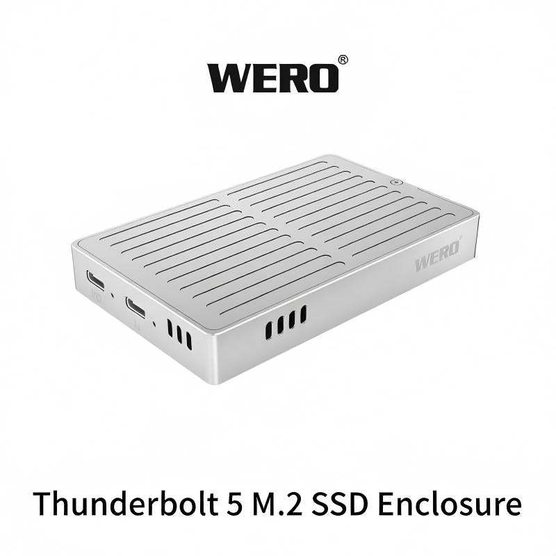 WERO Thunderbolt 5 80Gbps M.2 SSD Enclosure MAX Speed 7000M/s