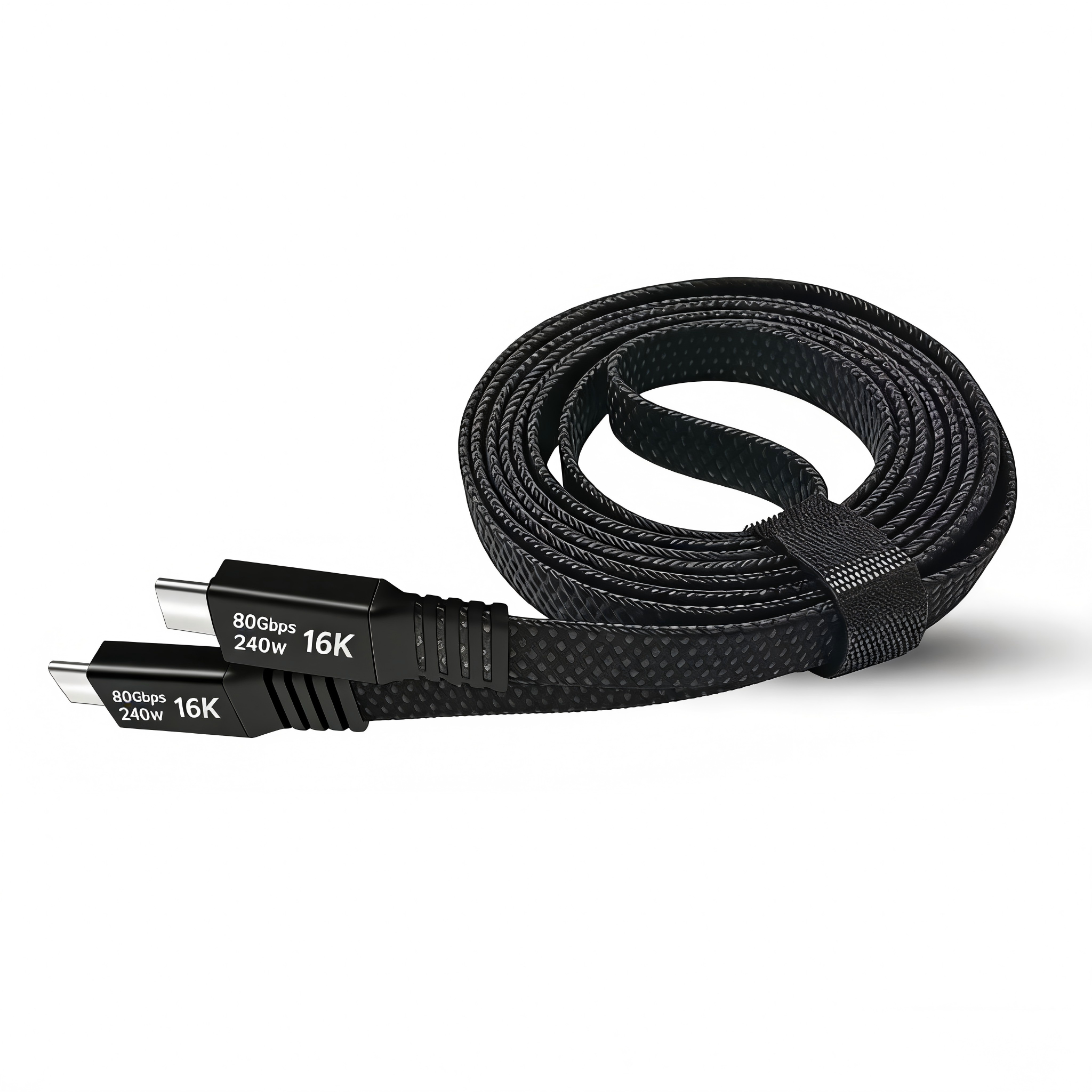 USB 4.2 Fast Charging Cable USB-C to USB-C,80Gbps Bandwidth for 16K/Dual 8K, 240W, Braided USB C Video Cable Compatible Thunderbolt 5/4/3,SSD,MacBook M4 Pro, iPhone17, Dock
