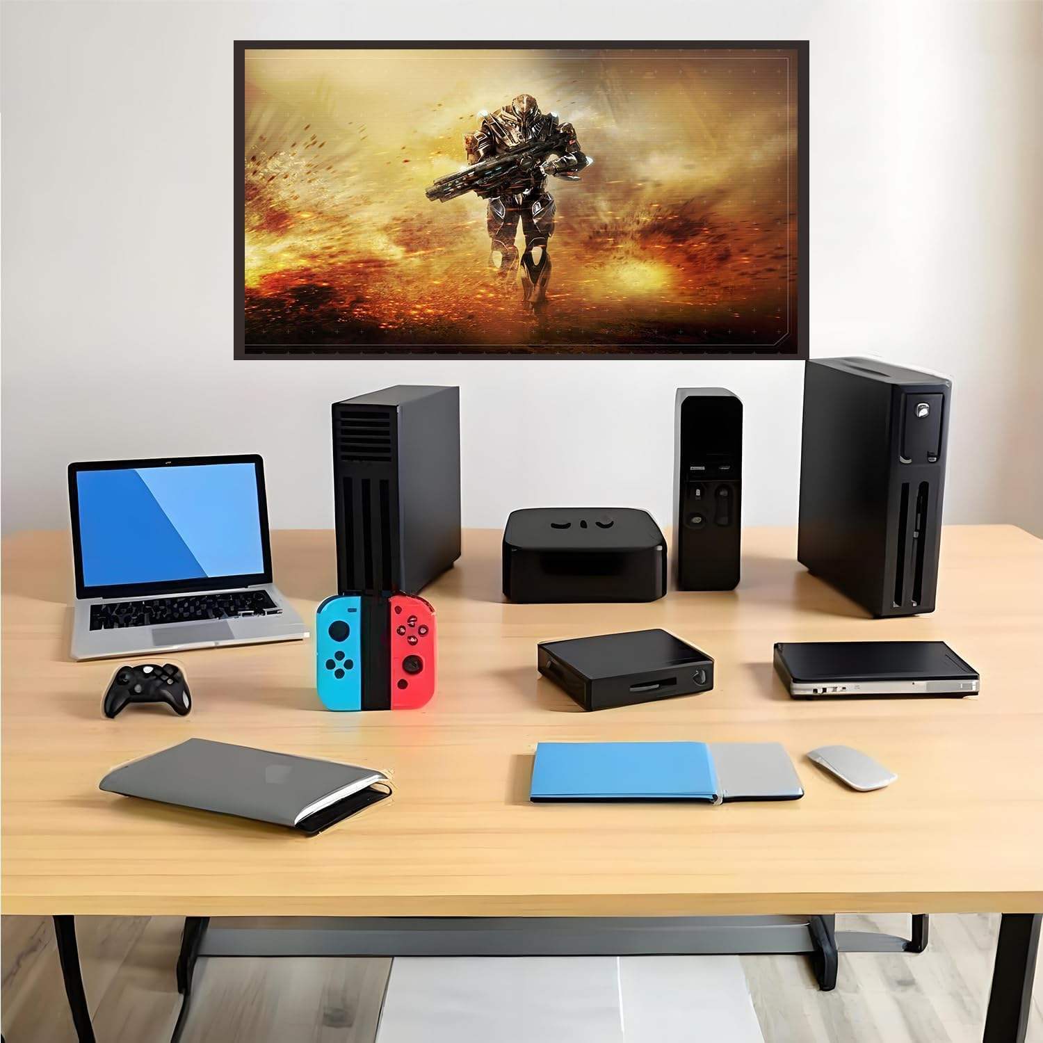 HDMI 1.4 Switch, 4K@30Hz HDMI Switcher 8 in 1 Out with IR Remote, 8 Port HDMI Selector Box Support HDMI 1.4, suitable for computers, notebooks, HD-DVD, SKY-STB, PS3/4/5, Xbox 360 and other devices