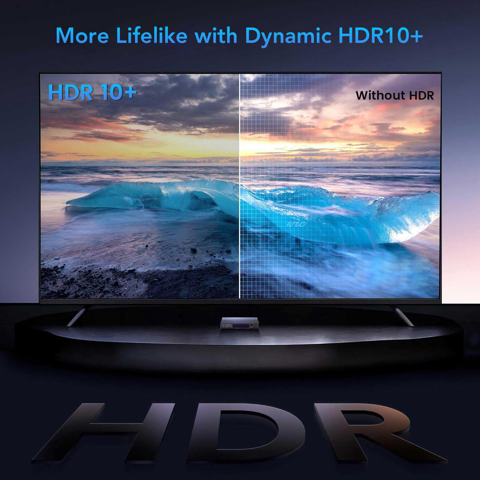 HDMI Switch 5 in 1 Out, 5 Way HDMI Switcher Selector Box with IR Remote (4K@60Hz 5x1 HDMI Switch)