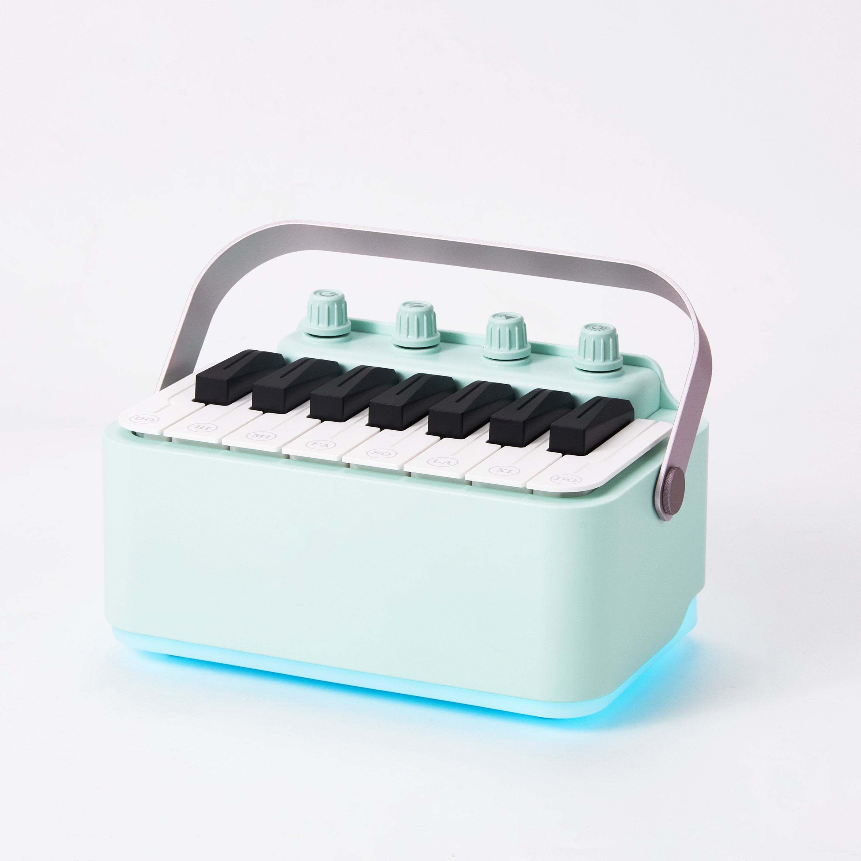 Best Quality Kid's Gifts Mini Rechargeable Electronic Drum Piano Bluetooth Speaker With LED Flashing Light