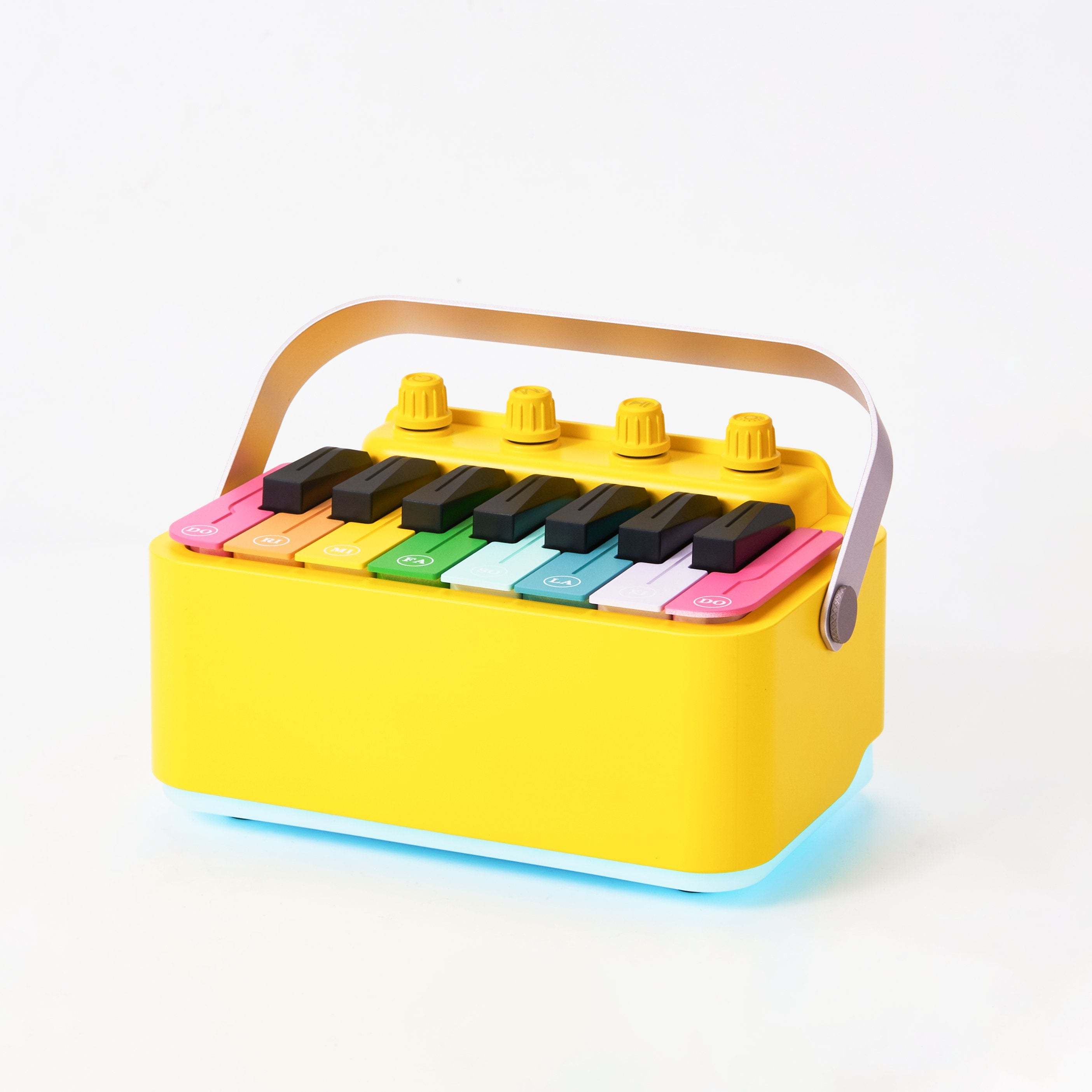 Best Quality Kid's Gifts Mini Rechargeable Electronic Drum Piano Bluetooth Speaker With LED Flashing Light