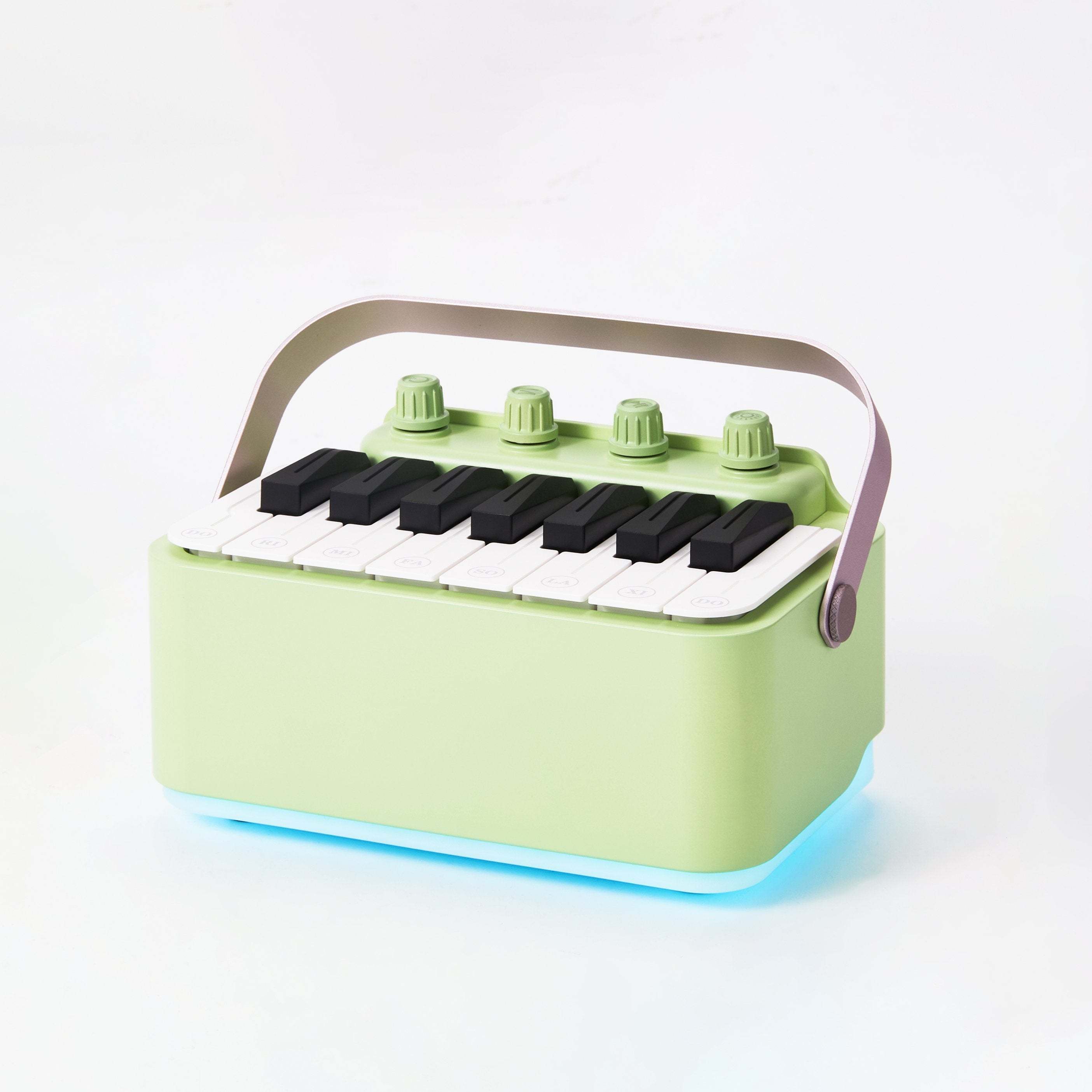 Best Quality Kid's Gifts Mini Rechargeable Electronic Drum Piano Bluetooth Speaker With LED Flashing Light