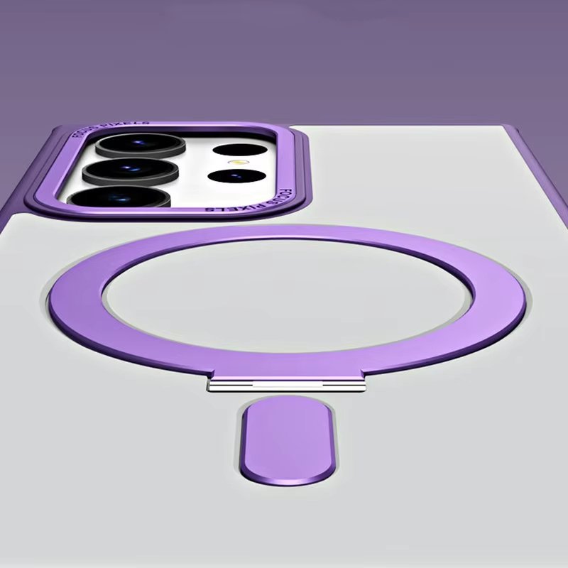 360° Rotatable For Samsung Galaxy S25 Ultra Luxury Magnetic Ring Phone Case Compatible with S25/24/23 Ultra Phone