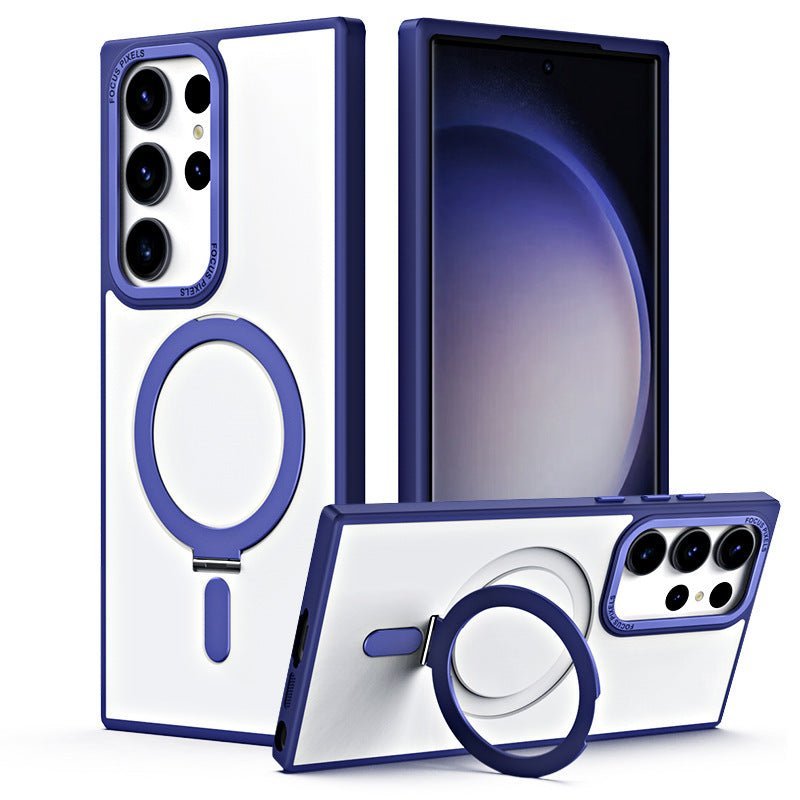 360° Rotatable For Samsung Galaxy S25 Ultra Luxury Magnetic Ring Phone Case Compatible with S25/24/23 Ultra Phone
