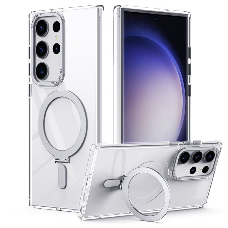 360° Rotatable For Samsung Galaxy S25 Ultra Luxury Magnetic Ring Phone Case Compatible with S25/24/23 Ultra Phone