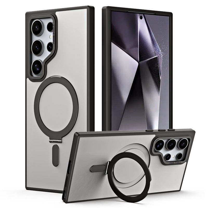 360° Rotatable For Samsung Galaxy S25 Ultra Luxury Magnetic Ring Phone Case Compatible with S25/24/23 Ultra Phone