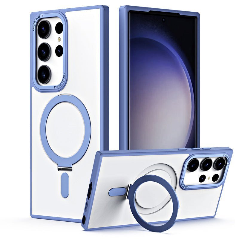 360° Rotatable For Samsung Galaxy S25 Ultra Luxury Magnetic Ring Phone Case Compatible with S25/24/23 Ultra Phone