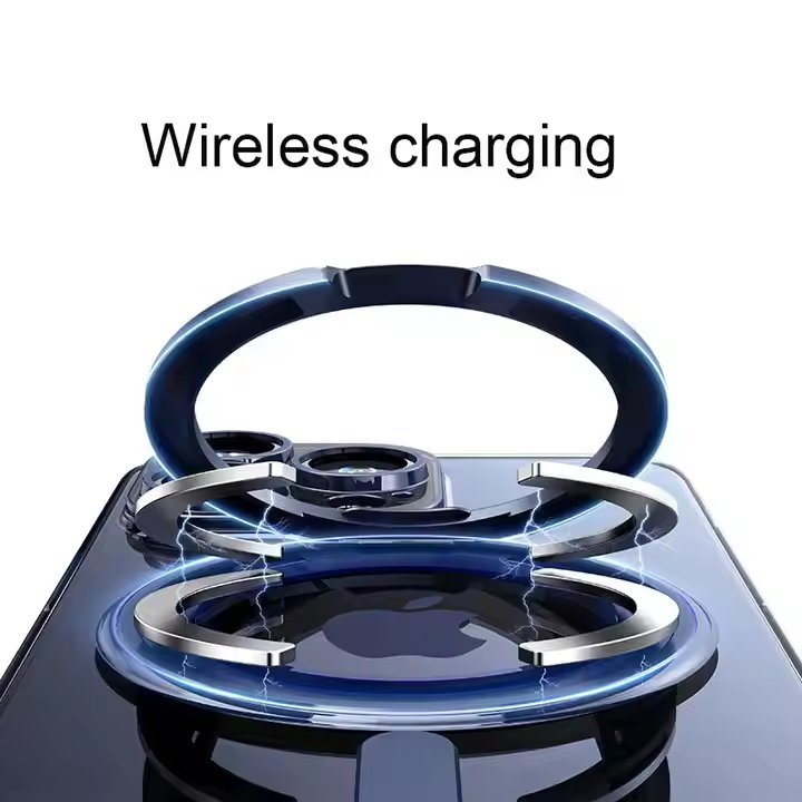 For iPhone 16 Pro Max Case with 360° Rotatable Magnetic Ring Stand [Compatible MagSafe] [Military Grade Protection] Translucent Matte iPhone 15 Pro Max Phone Cases