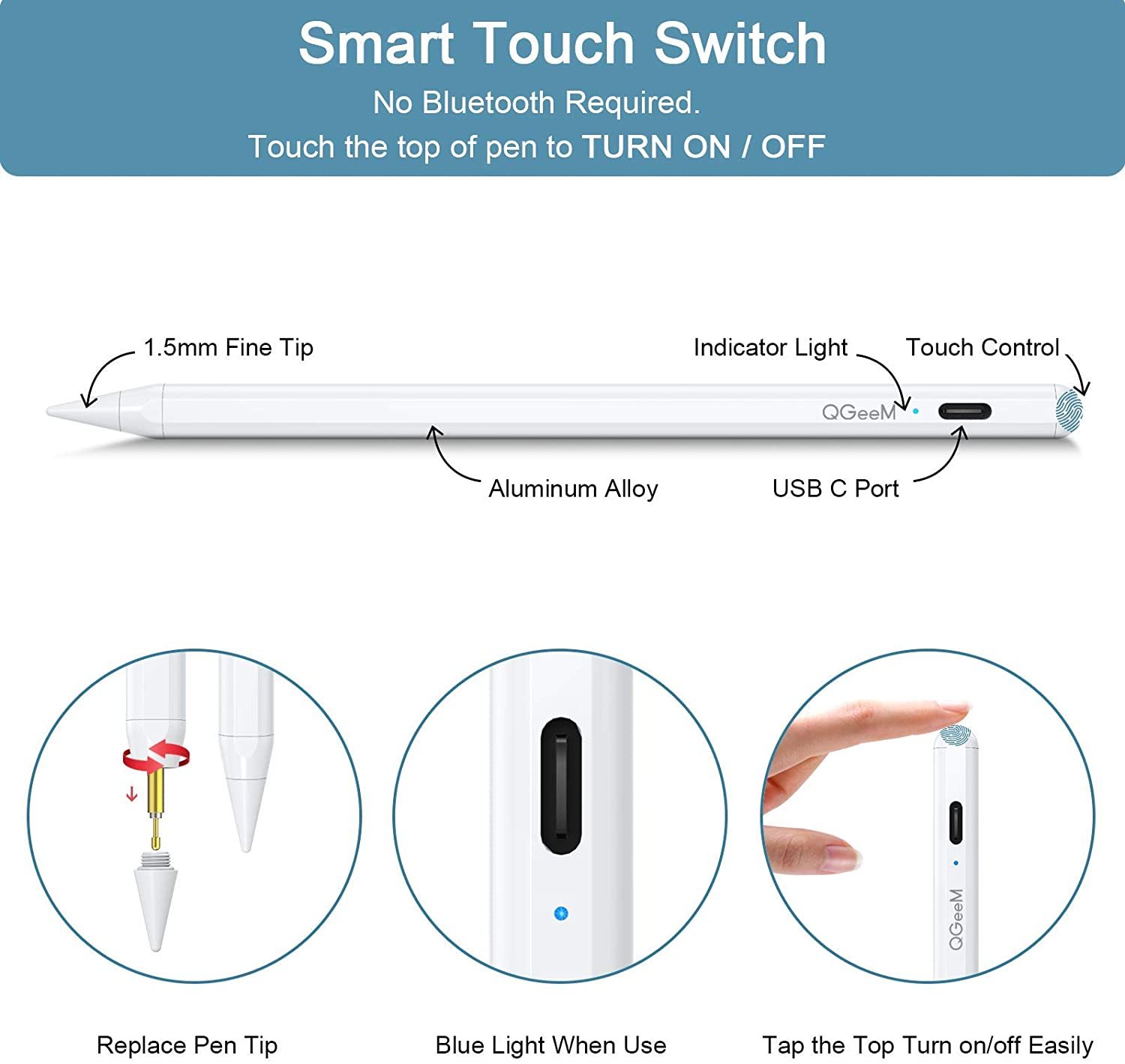 QGeeM Stylus Pen for ipad