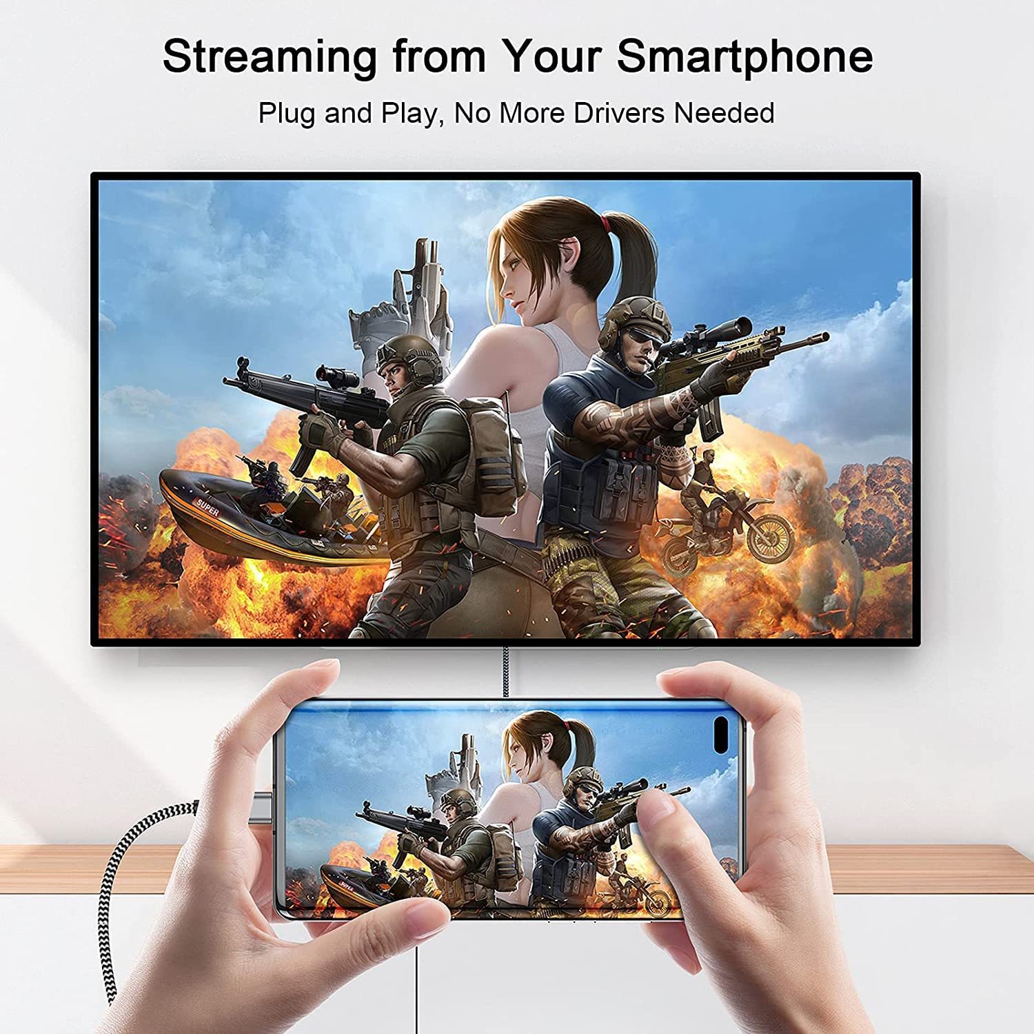 QGeeM USB-C to DisplayPort 4K60HZ Cable