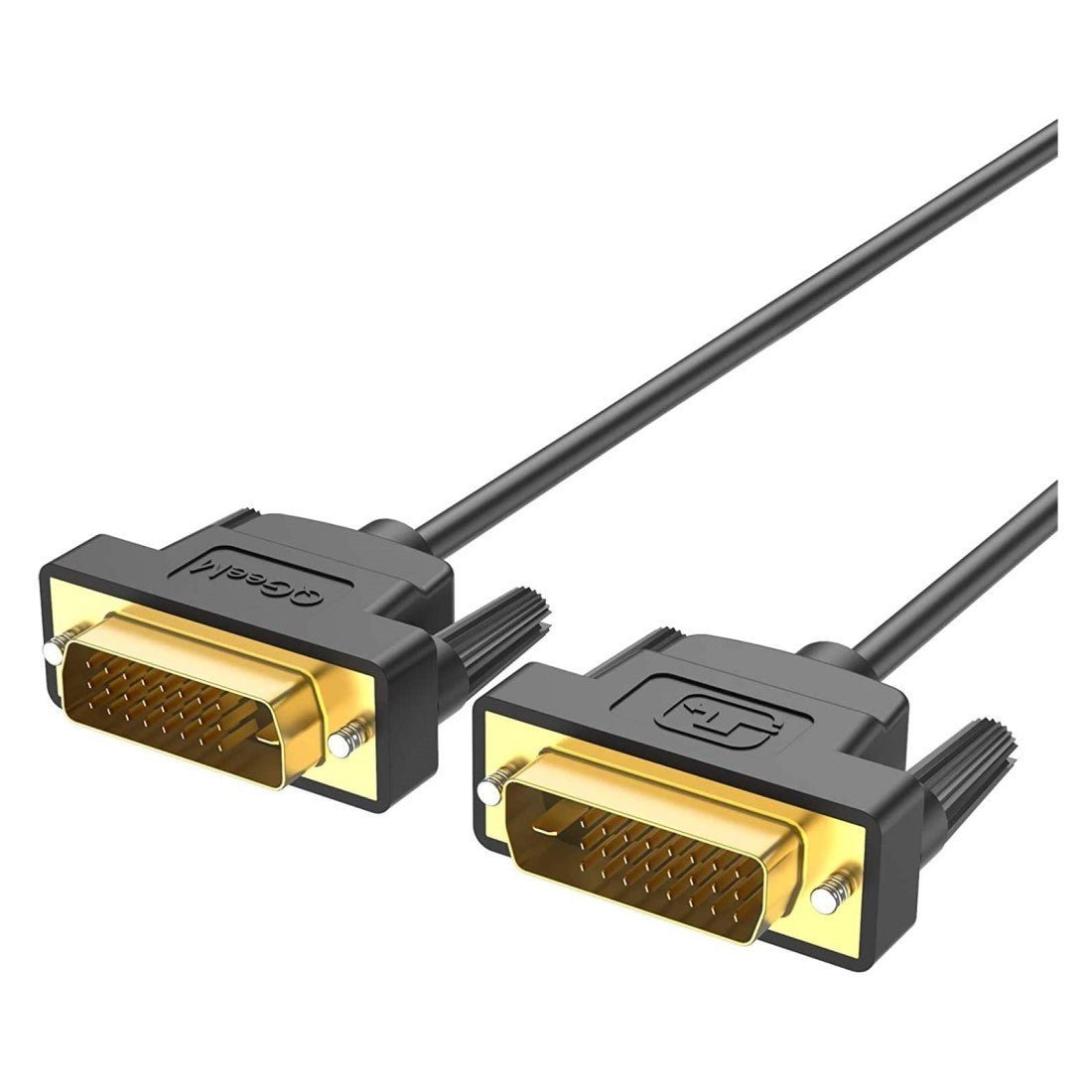 QGeeM DVI to DVI-D 24+1 Cable Male to Male Digital Video Monitor Cable for HDTV, Gaming, Monitor, Projector