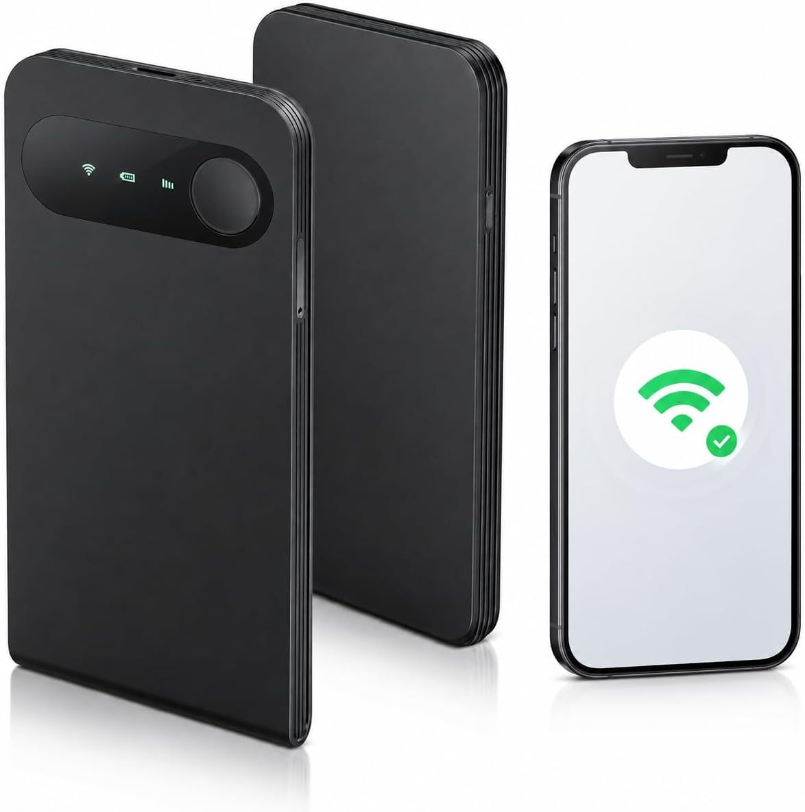 ECOVOX E1 Portable WiFi Hotspot, 3000mAh Travel WiFi Device,SIM-Free 4G LTE Mobile Router with Cloud SIM, Connects Up to 9 Devices, USB-C, WPA2 Security, for Travel and Remote work-WR0001-A