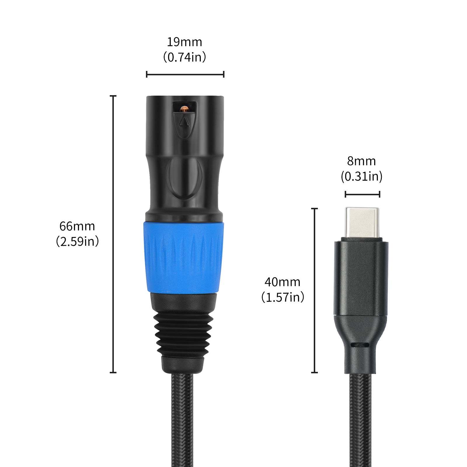 USB C to XLR Cable ，USB Type C to XLR Male Output Stereo Cable，Smartphone Tablet Type-C Device to Amplifier for Amplifier, Speaker, Mixer Console, etc