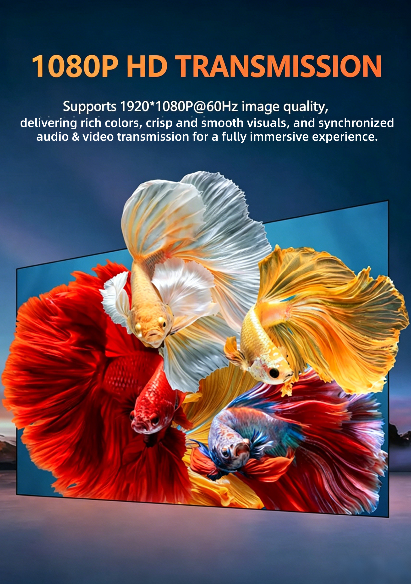 120M HDMI Extender with IR Extension: Seamless 1080P@60Hz Transmission, Zero Delay for Laptop/PC to TV/Projector---XH0120
