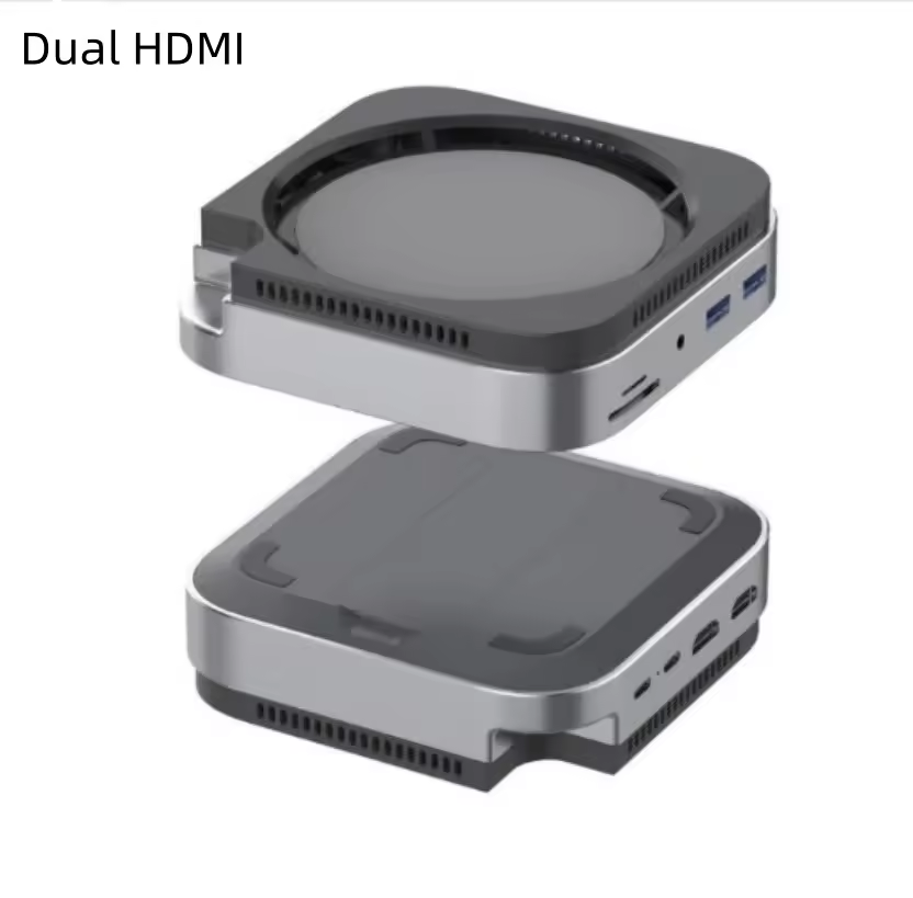 Mac Mini M4 Hub &amp; Stand with SSD Enclosure with&nbsp; 4K60Hz 2*HDMI, 10G 2*USB-A , USB-C 5V3A Charging, SD/TF 3.0, Audio 3.5mm – Mac mini M4 HUB &amp;Docking Station