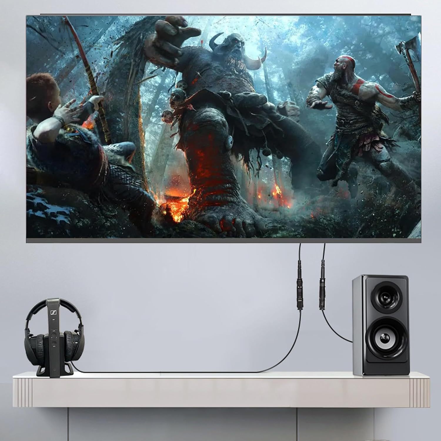 Digital Optical Audio Splitter 1 in 2 Out — For Xbox, PS3, PS4, PS5, DVD, TV Box, Home Theatre Receiver & Sound Bar-（FS-T-066）