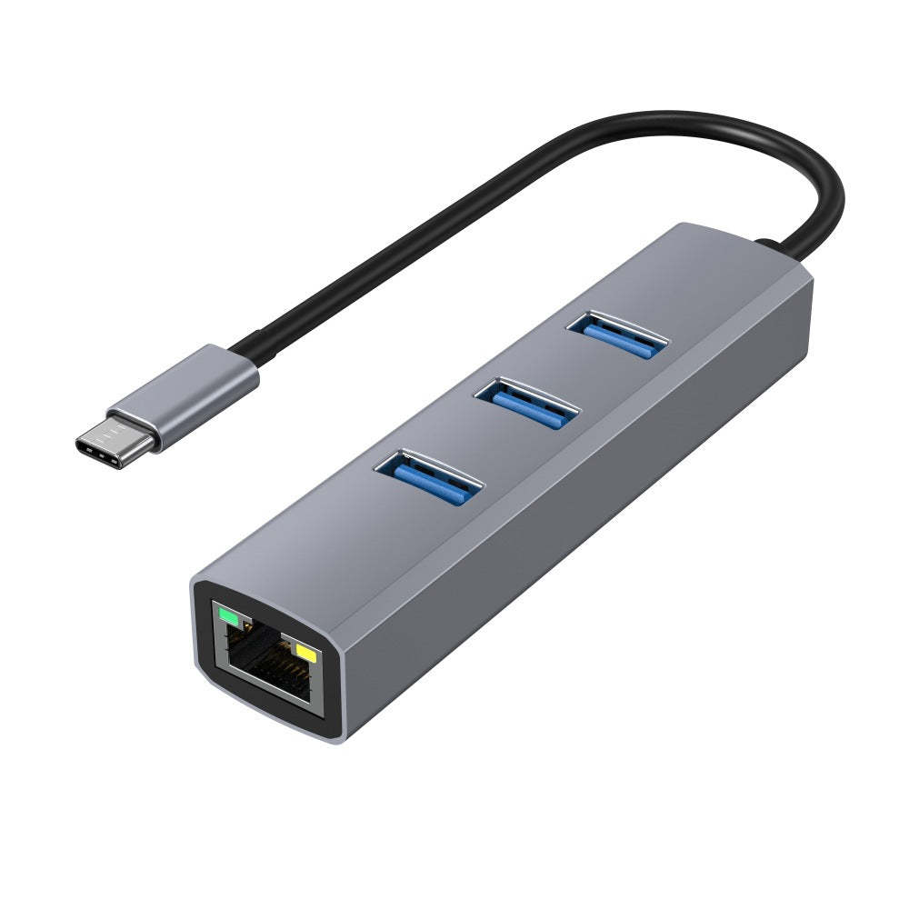 USB 3.0 to Ethernet Adapter,3*USB 3.0 Hub with RJ45 10/100/1000 Gigabit Ethernet Adapter Support Windows 10,8.1,Mac OS, Surface Pro,Linux,Chromebook and More