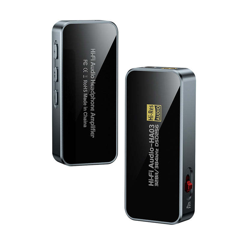 Portable HiFi DAC Headphone Amplifier, USB C DAC Amp Dongle 3.5mm & 4.4mm Balanced Outputs, HiFi 32Bit/384kHz DSD256 Dual CS43131 Audio Decoder Audio Adapter for Phones/PC/Laptops/Tablets-HA03