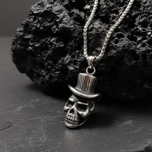 Skull in a top hat