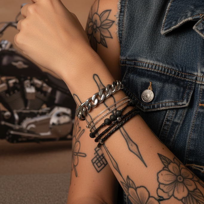 Curb chain bracelet