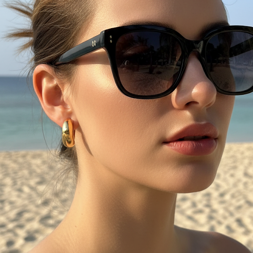 Crescent earrings