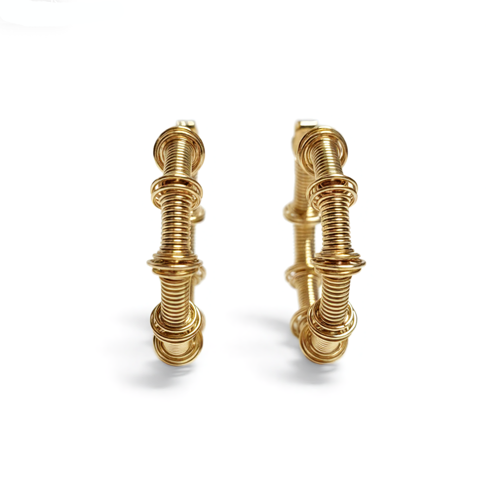 Coiled earrings