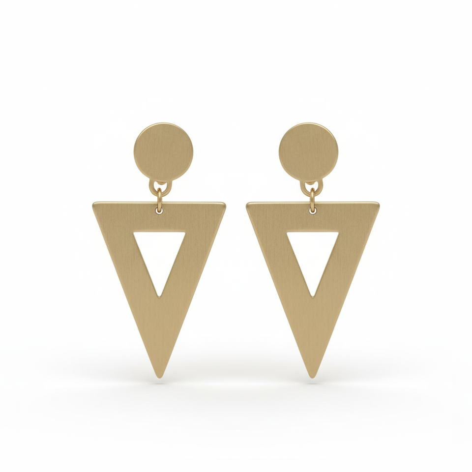 Triangular earrings
