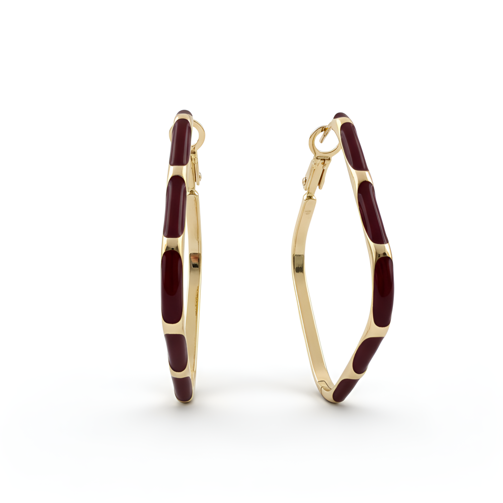 Enamel earrings