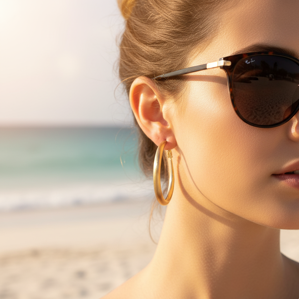 Hoop earrings