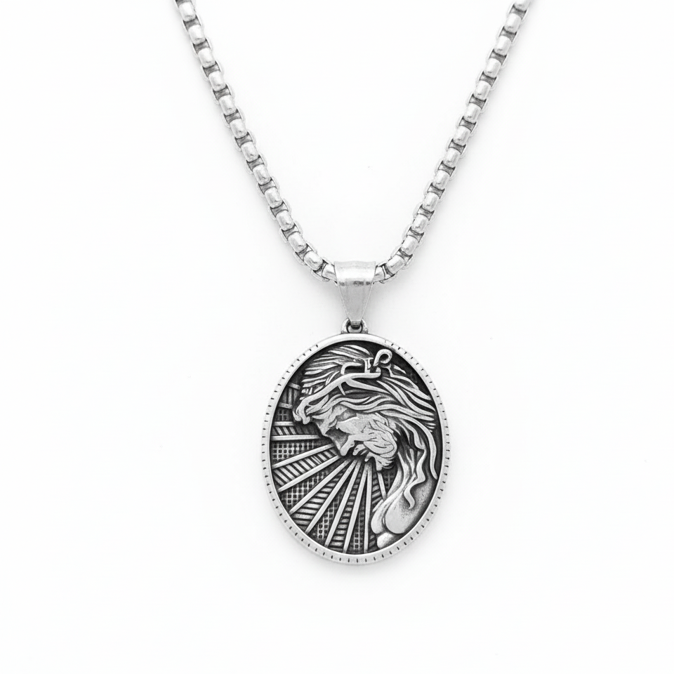 Oval - shaped pendant