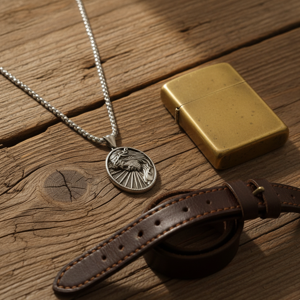 Oval - shaped pendant