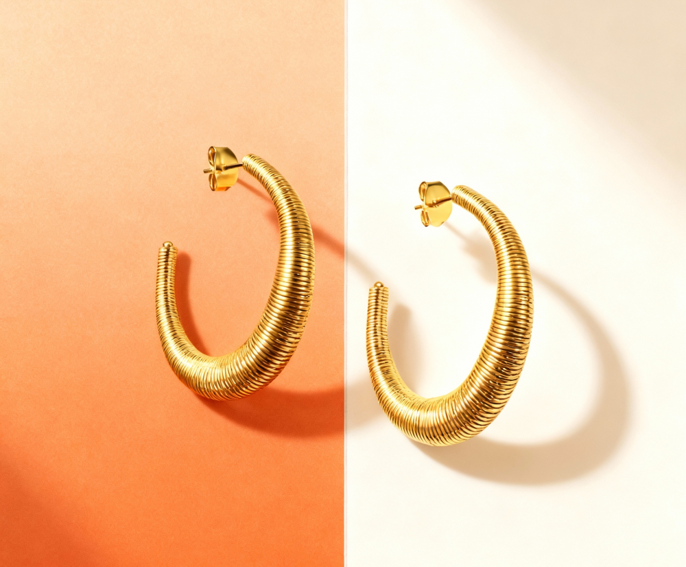 Coiled earrings