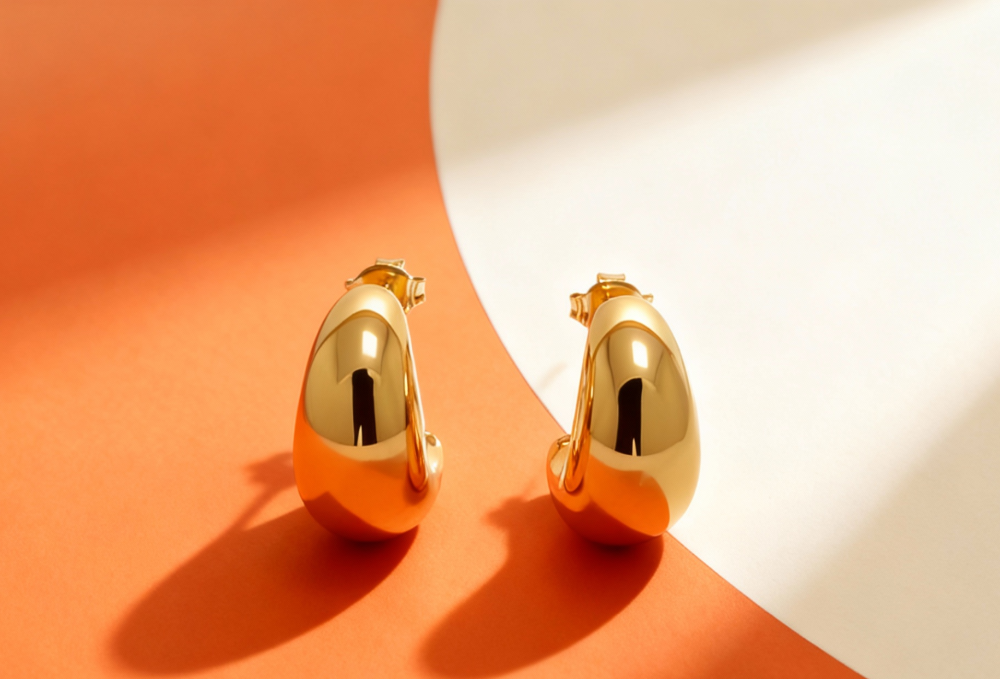 Crescent earrings