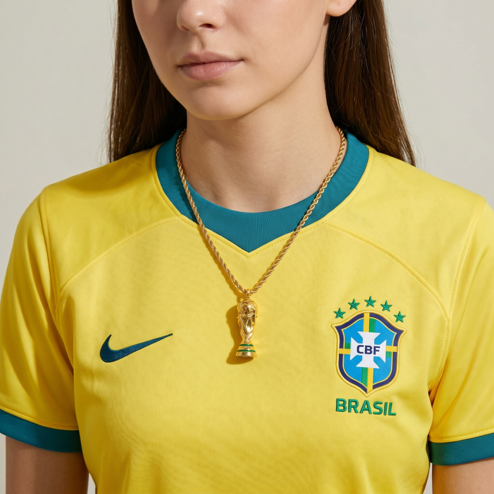 World Cup Trophy Pendant Necklace