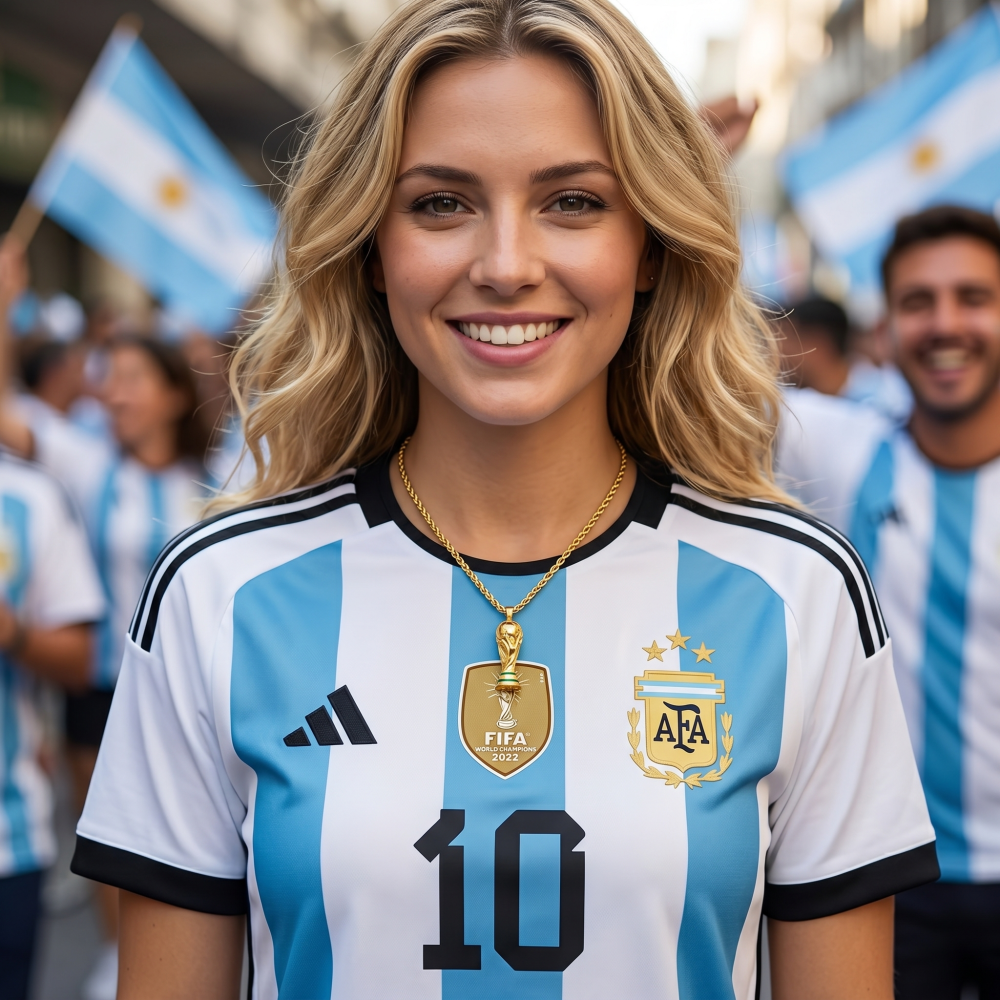 World Cup Trophy Pendant Necklace