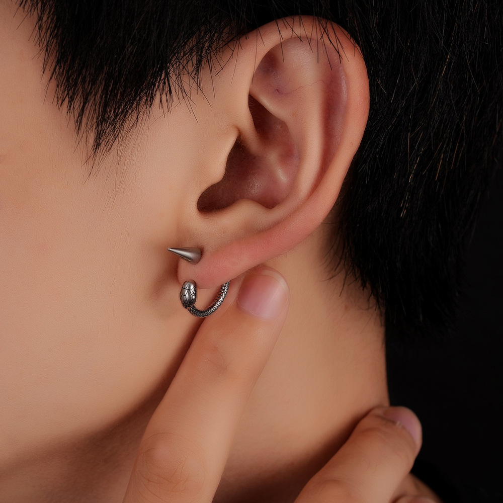Gothic Snake Earrings