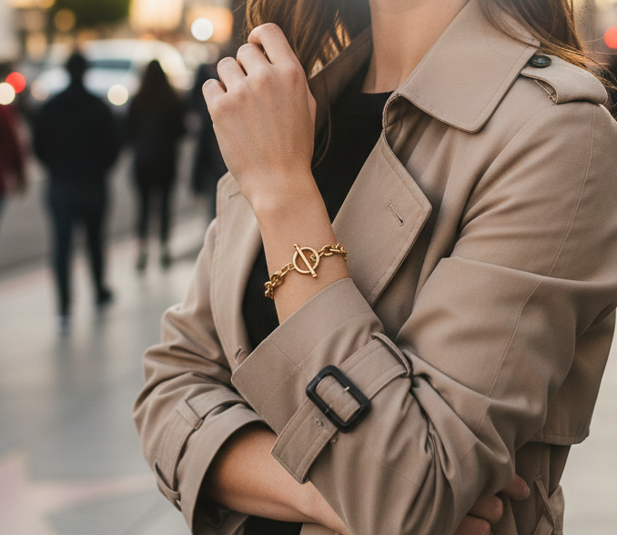 T Bar Clasp Bracelet