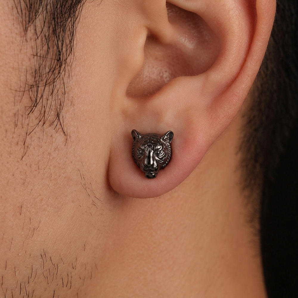 Tiger Stud Earrings