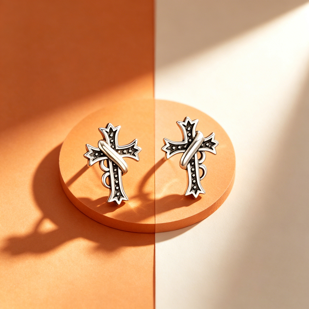 Gothic Cross Earrings