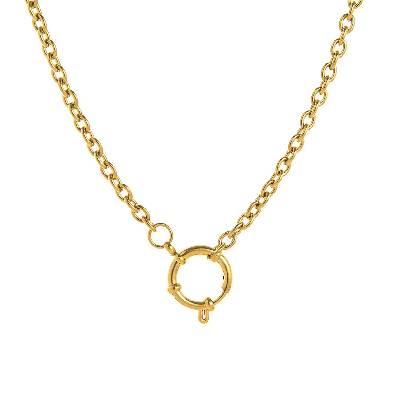 LUMIERE Gold Cable Chain Necklace